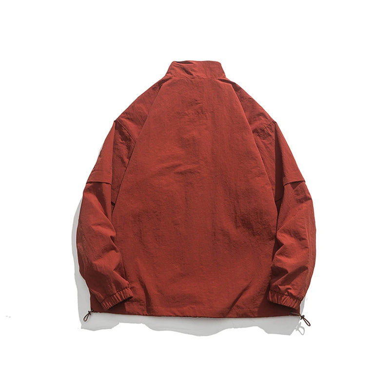 casual streetwear graphic essential b6de01 premium hip image - print everyday fashion unisex fit design standing-collar-pullover-jacket-for-men-harajuku-hip-hop-streetwear-loose-coat-embroidered-solid-color-embroidered-letter-tops urban hop wear style oversized quality high material style streetwear design ID 1e5cc