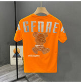 Cyberpunk Melting smiley – High Texture 2023 New Mens Fashion Letter Printed Bear Rhine