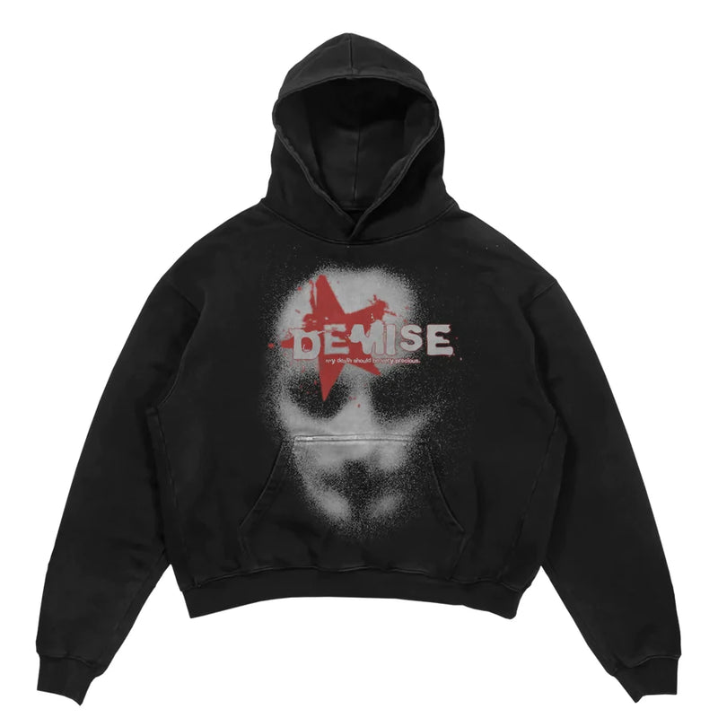 Y2K Womens Top Hoodies Sweatshirt Pullover Oversized Streetwear Vintag