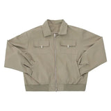 Autumn and Winter Korean Style Season Fashionable Retro Airplane Jacket Men's Loose Street Y2K Niche Shoulder Pad Lapel Jacket