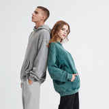 Kanye Vintage Distressed Solid Hooded Hoodie Oversize Washed Wax Dyein