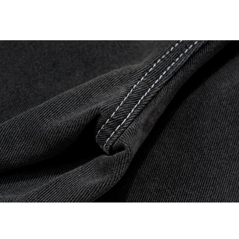 black gray gradient slim jeans floor mop flared pants high street new trendy fashionable hip hop washed vintage mens jean pants unique jeans style 917