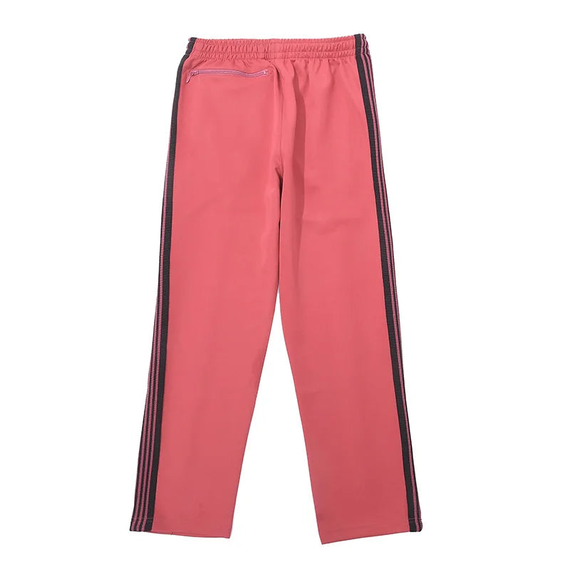 sea blue casual pants men woman loose comfortable side edge weaving stripe embroidery drawstring joggers sweatpants unique joggers style 5257