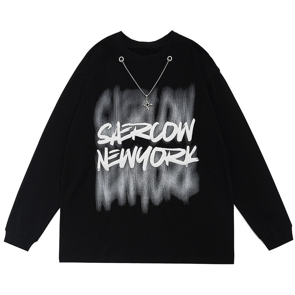 "New York" Unisex Men Women Streetwear Graphic Sweatshirt Daulet Apparel