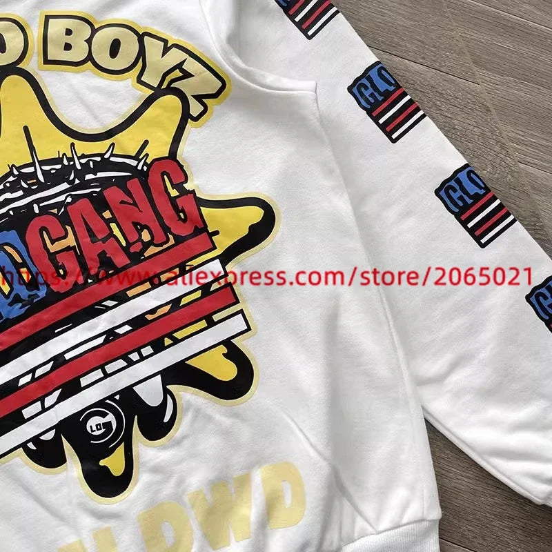 Towel Embroidered Cartoon Camouflage Glo Gang The Glory Full Zip Hoodi