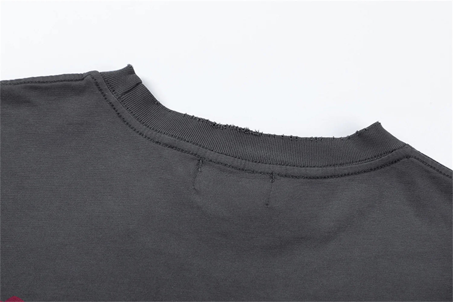 Trapwear Aesthetic print tee – 24Ss Future Vintage Style Western Gradient Logo Metal Print