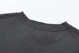 Trapwear Aesthetic print tee – 24Ss Future Vintage Style Western Gradient Logo Metal Print