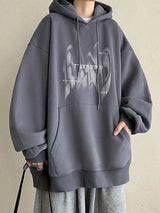 Urban Gothic Text Sweatshirt – New Gothic Letter Printed Hoodies For Men Autumn Hip Hop Oversized Hooded Sweatshirt Y2K Streetwear Graphic Hoodie Tracksuit | Gothic Drop #24