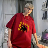 Cyberpunk Aesthetic piece – Japanese Fun And Trendy Cat Print New Short Sleeved T Shirts