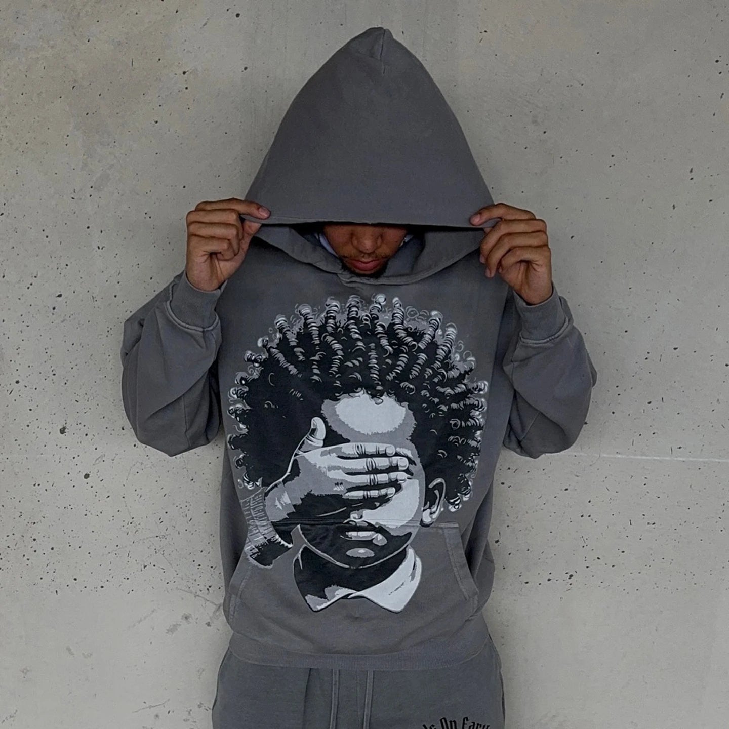 Harajuku Oversized Punk Printing Hoodie Streetwear Sweatshirt Y2K Tops