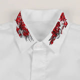 New 2022 Luxury Men Classic Embroidered bee stripe Fashion Cotton Casual Shirts Shirt High Quality Short Sleeves A68