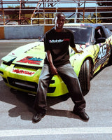 Trapwear Graphic tee – European And American New Racing Letter Printed Oversized Sh