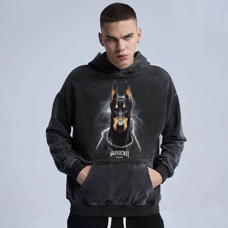 sadcore tribal flames featuring rainbowtouches mens casual hoodies high street fashion hoodie vintage stylish printed cotton graphic black unisex street wear