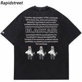 Sadcore Streetwear – 2023 Hip Hop Washed Black T Shirt Oversized Men Streetwear J – Edgy Streetwear for All Genders