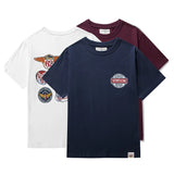 Harajuku Chrome logo – Amekaji Vintage Printed T Shirt Men 2023 Spring Summer New C