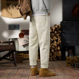 men classic fashion vintage loose casual plus size 28 42 ankle length white soft denim jeans pant cityboy harem jeans trousers stacked flare jeans