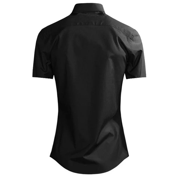 New 2022 luxury Men Classic Embroidered star bee Fashion Cotton Casual Shirts Shirt high quality Pocket Short sleeves #A40