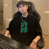 Sadcore Oversized shirt – Korean Style Street Letter Printed Short Sleeved T Shirt For