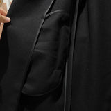 European and American men's medium and long 40% wool woolen gray suit collar woolen coat men