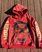 2023 New Gothic Punk Cartoon Print Oversized Hoodie Mens Y2K Fashion S