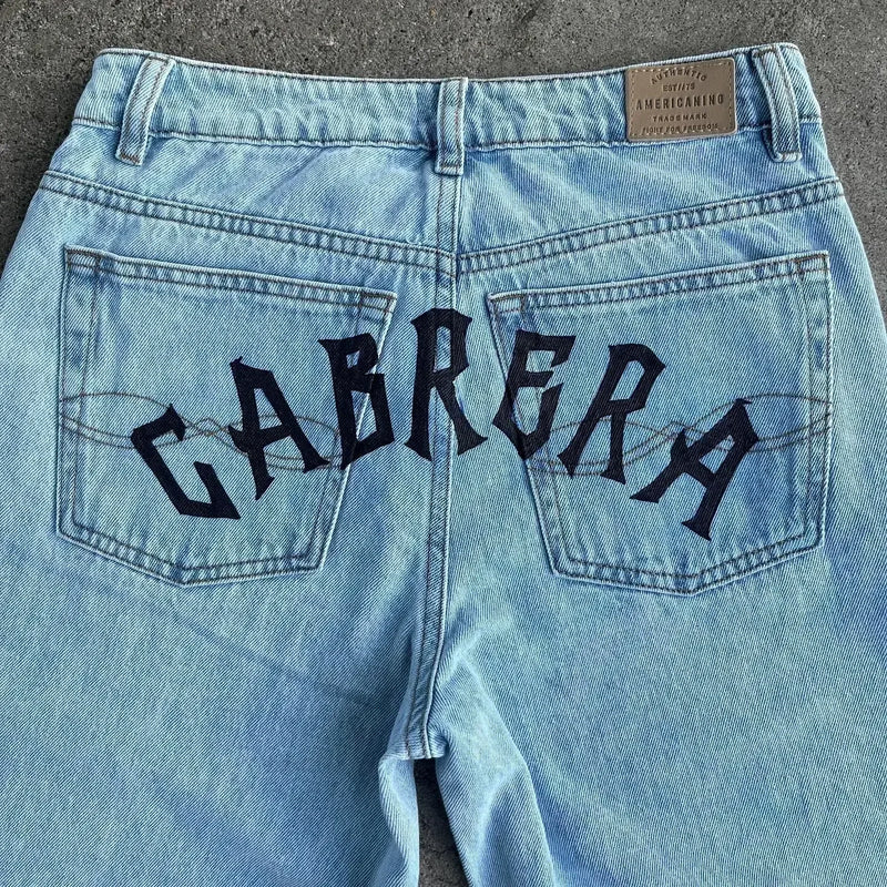y2k baggy jeans harajuku print pattern streetwear fashion hip hop men women high waisted casual wide leg jeans anime clothes unique jeans style 4361
