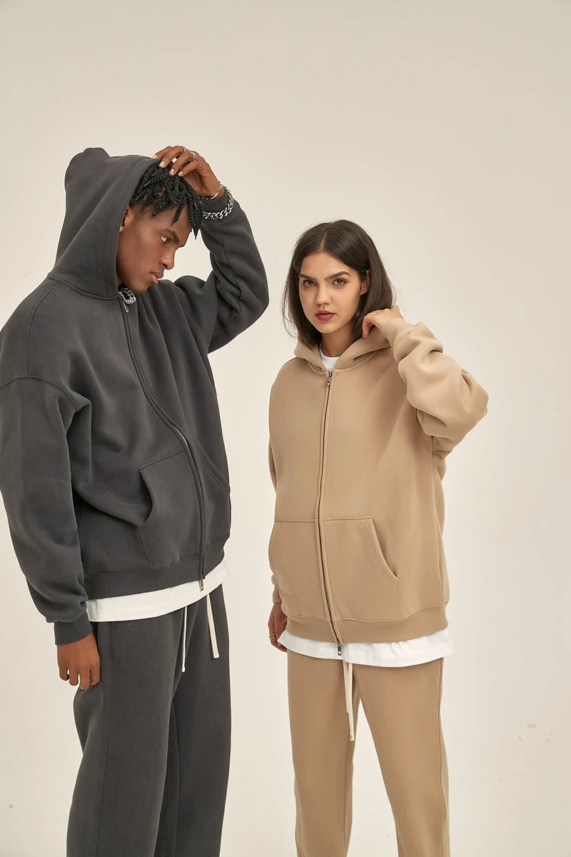 cyberpunk chrome print featuring oversized zip up hoodies kanye autumn and winter double zippered men cardigan hoody streetwear hooded casual female sweatshirt