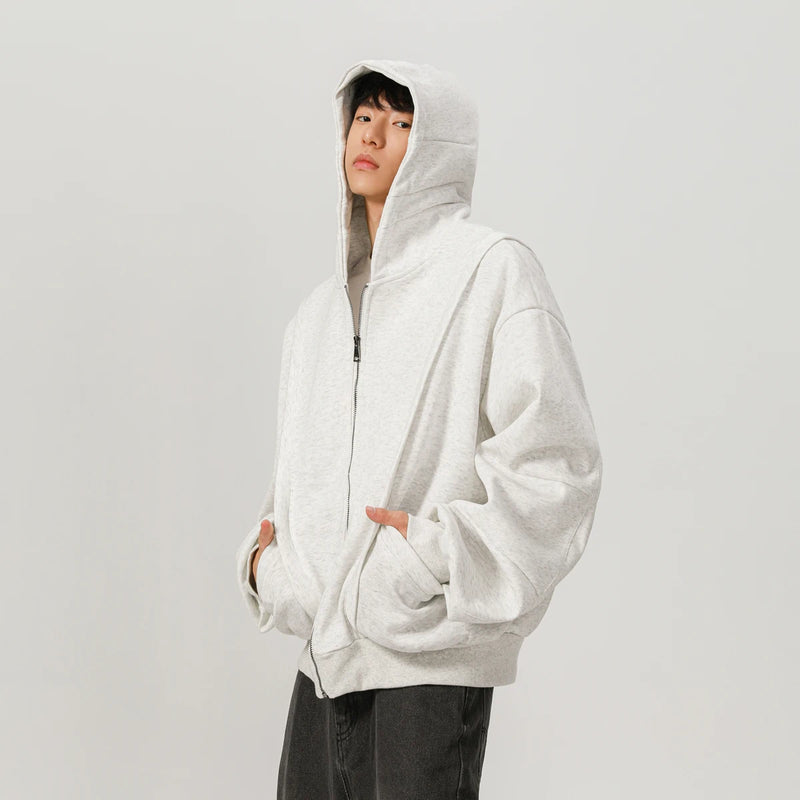 450G Hoody Sweatshirt Men Women Streetwear Fashion Loose Casual Short