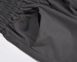 retro hip hop drawstring back zipper breathable casual trousers mens straight solid color vibe style oversized track pants unique default style 432