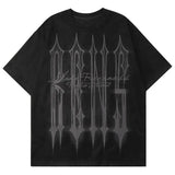 Sadcore Vintage print – Men Street T Shirts Artistic Logo Design Suede Short Sleeves