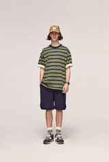 Glitchcore Anime panel – 2023 Summer New Cityboy Mens Loose Straight Cotton Short Sle