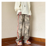 2023 outdoor side zipper camouflage baggy men cargo tracksuit pants overalls hip hop women sport long trousers spodnie dresowe unique cargo style 4240