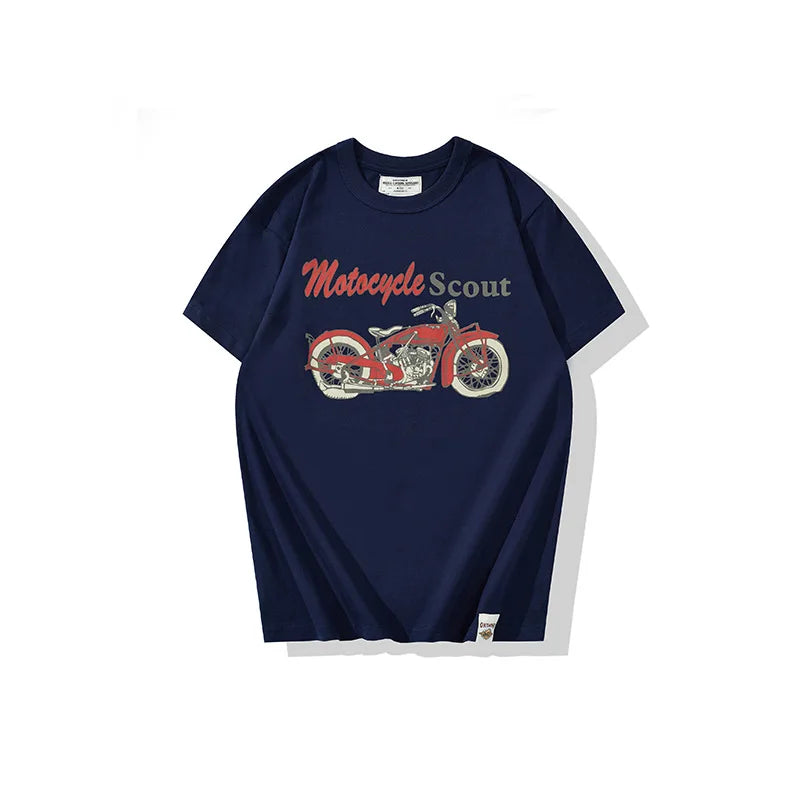 Harajuku Broken heart – Summer Short Sleeved Mens New Casual Motorcycle Printed T Sh