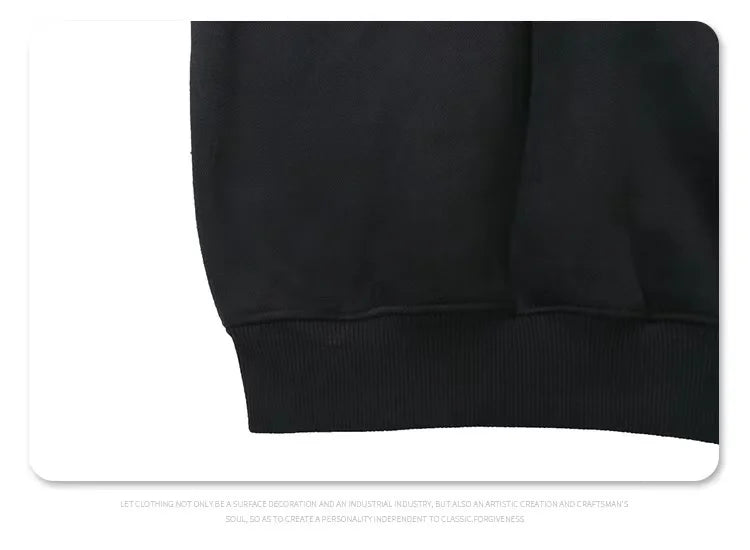 Three Dimensional Foam Splicing Color Hoodie Plus Fleece Hoodie Men An