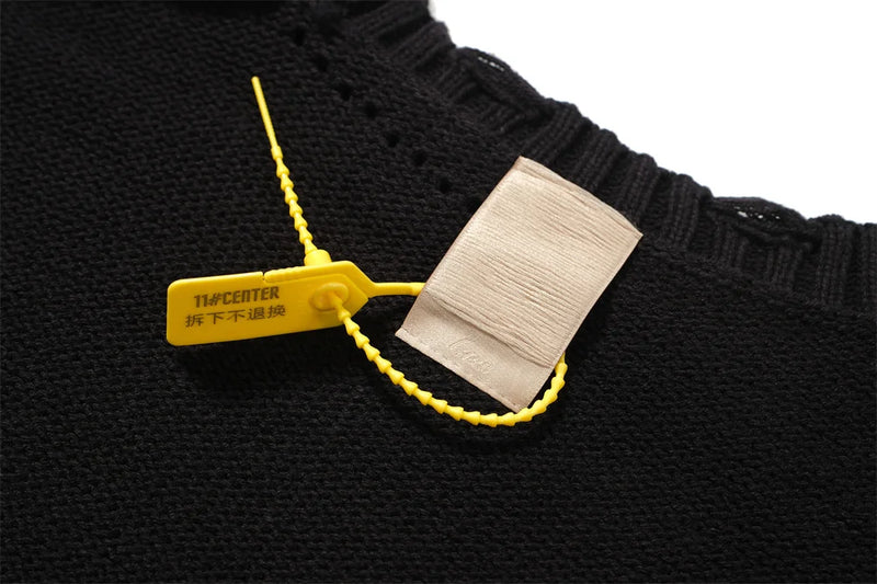 leather varsity streetwear knit with bold stitching, fall/winter pullover for urban outfits, men’s streetwear clothing piece 