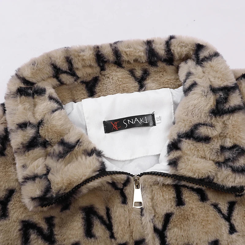 Abcvan Snaki 2023 New High Quality YN Rabbit Hair Cotton Coat Men's and Women's Coat