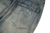Harajuku Streetwear Washed Dirty Baggy Blue Jeans for Men and Women Straight Vintage Casual Denim Trousers Ropa Hombre Cargos
