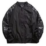 techwear zip bomber, urban street style, mens fashion