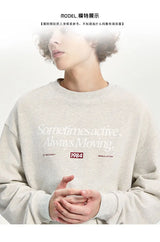 American Ins Personalized Hip-hop Heavy Cotton Round Neck Autumn Winter Sweatshirts for Men and Women Y2K Loose Thickened Tops