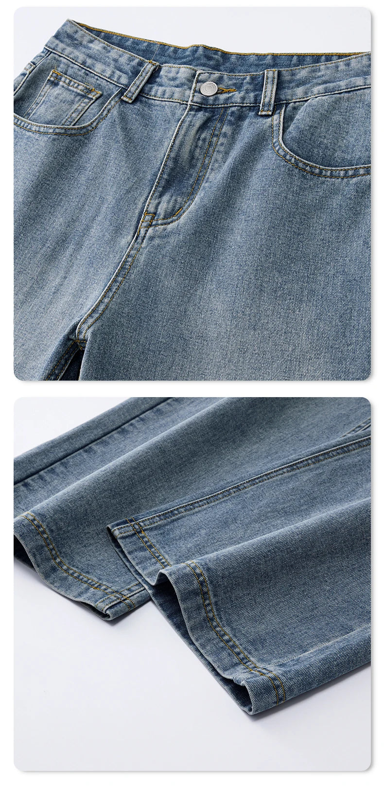 men wide leg straight streetwear fashion loose casual vintage denim baggy jeans pants women y2k jeans trousers unique jeans style 1863