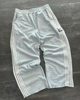 streetwear sweatpants y2k pants mens womens hip hop striped letters embroidery retro cotton baggy hosen joggers cargo pants unique joggers style 547