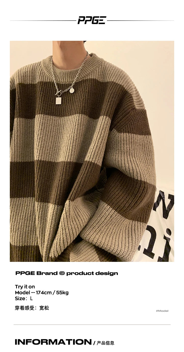 techwear flame knit sweater with structured oversized fit, ideal for cold streetwear layers, men’s streetwear clothing piece 