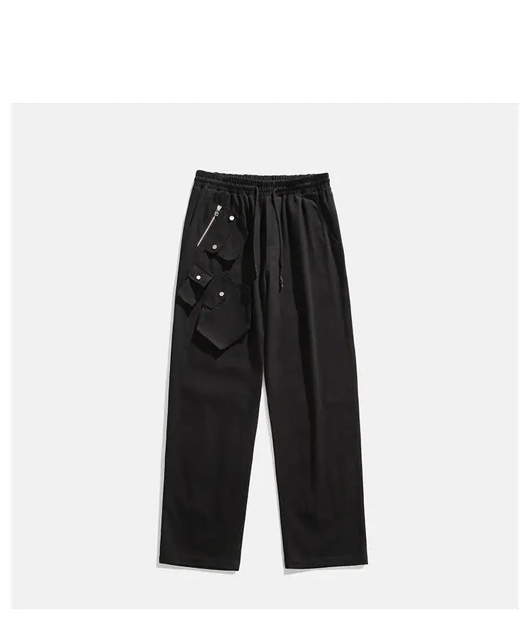 men streetwear fashion loose casual wide leg techwear cargo pants track trousers women harem trousers joggers sweatpants unique joggers style 951