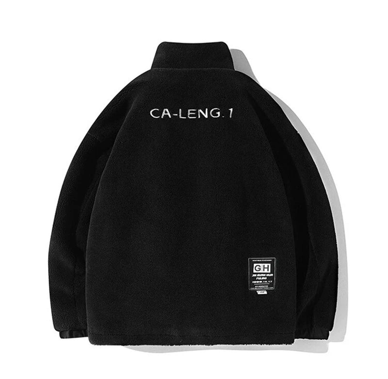 rainbowtouches mens jackets high street fashion cashmere coat autumn and winter loose printing plush for warmth unisex white  - variant style fb4317 for streetwear fashion