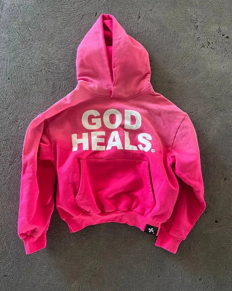 Y2K American Fashion Brand Harajuku Retro Loose Hoodie Women With Lett