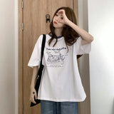 Glitchcore Oversized shirt – Summer Japanese Girly Cotton Short Sleeved T Shirt For Women