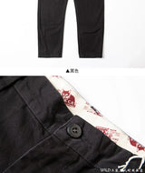 autumn winter heavyweight pure cotton thick american retro workwear khaki pants business casual mens basic solid color pants unique default style 1055
