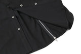Back Zipper Vibe Style Black Long Sleeve Shirts Jackets for Men Streetwear Y2k Baggy Ropa Hombre Camisas Oversized Loose Coat