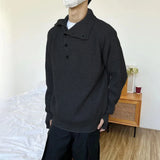 varsity flame knitwear, statement sweater, cozy knitwear for men, oversized grunge aesthetic winter top
