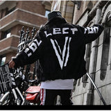 checkered bomber jacket, daily drip essential, men's streetwear fashion, oversized urban jacket, high quality cold-weather co