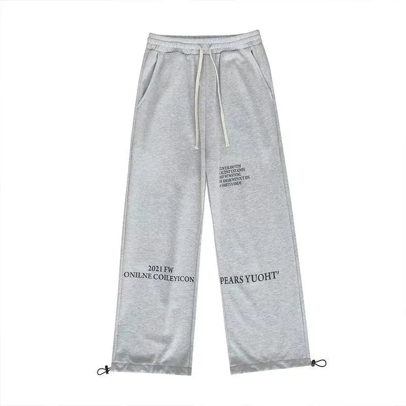 2024 autumn man pants cotton graphic grey sweatpants s 5xl men clothing harajuku high street joggers letter printed sweetwear unique joggers style 4222
